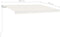 vidaXL - Luifel - handmatig - uittrekbaar - 450x350 - cm - crèmekleurig