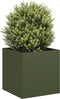 vidaXL - Plantenbak - 40x40x40 - cm - koudgewalst - staal - olijfgroen
