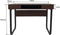 VDD Industrial Vintage Design - Bureau computertafel - 3 open vakken - zwart bruin