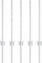 vidaXL - Hekpalen - 5 - stuks - U-Channel - 60 - cm - Gegalvaniseerd - Staal