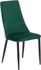 CLAYTON - Eetkamerstoel - Smaragdgroen - Fluweel