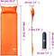 vidaXL - Kampeermatras - met - kussen - zelfopblazend - 1-persoons - oranje