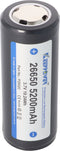 Keeppower 26650 - 5200 mAh, 3,6 V - 3,7 V Li-Ion batterij PCB-beschermd 69,5 x 26,8 mm