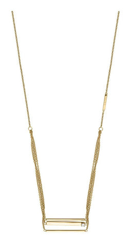 Esprit ESNL00351342 - Choker - Goudkleurig met zirkonia - 42cm + 3cm verlengstuk