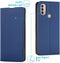 iMoshion Hoesje Geschikt voor Motorola Moto E40 / Moto E30 Hoesje Met Pasjeshouder - iMoshion Slim Folio Bookcase - Donkerblauw
