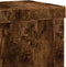 vidaXL - Plantenstandaards - 2 - st - 10x10x18 - cm - bewerkt - hout - gerookt - eiken