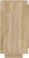 vidaXL - Dressoir - 92x35x75 - cm - bewerkt - hout - sonoma - eikenkleurig