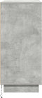 vidaXL - Dressoir - met - LED - in - Beton - Grijs - 71x34,5x75 - cm - van - Geengineerd - Hout
