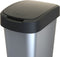 Rotho Twist - Afvalbak 50L - Swingdeksel - Zilvermetaalkleurig
