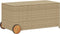 vidaXL - Tuinbox - met - wielen - 190 - L - poly - rattan - gemengd - beige