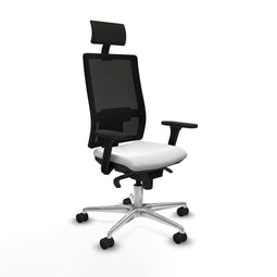 Bureaustoel met hoofdsteun Piqueras y Crespo 3D086N1 Wit