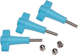 UKPro Knob & Nut Kit - Mounts en accessoires - Eenvoudig te bedienen - Zwart (set van 3)