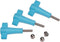 UKPro Knob & Nut Kit - Mounts en accessoires - Eenvoudig te bedienen - Zwart (set van 3)