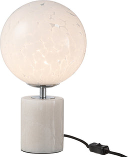 J-Line tafellamp Dany Vlekken Op Voet - glas - wit