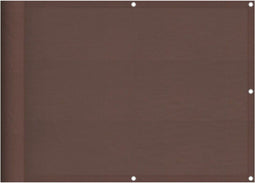 vidaXL - Balkonscherm - 75x1000 - cm - 100% - oxford - polyester - bruin