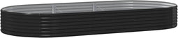 vidaXL - Plantenbak - 296x140x36 - cm - gepoedercoat - staal - antracietkleurig