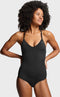 PUMA Swim - V-Neck Crossback Badpak - Comfortabele pasvorm - Zwart