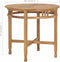 vidaXL - Eettafel - Ã80 - cm - massief - teakhout