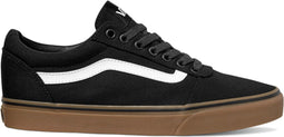 Vans Ward Canvas Heren Sneakers - Black/Gum - Maat 41