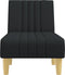 vidaXL - Chaise - longue - stof - zwart