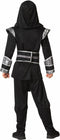 Atosa Carnaval verkleed kostuum/outfit - Ninja Warrior - voor jongens - zwart/wit - polyester - Compleet 128