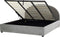 VAUCLUSE - Bed met opbergruimte - Lichtgrijs - 180 x 200 cm - Fluweel
