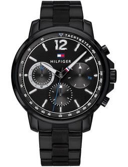 Tommy Hilfiger 1791529 Landon horloge Heren - Zwart - RVS 44 mm