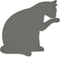 Balvi Onderzetter Kat Feline Grijs Silicone