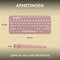 Logitech Pebble Keys 2 K380s - Draadloos Toetsenbord - Bluetooth - Tonal Rose