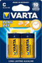 Varta Longlife Extra C - Wegwerpbatterij Alkaline - Langdurige energie (2 stuks)