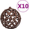 vidaXL - Kunstkerstboom - met - 300 - LED's - kerstballen - en - sneeuw - 240 - cm