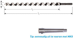 ROTEC SLANGENBOOR GOLD-LINE, Ø45X385X460 - 2414503