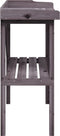 vidaXL - Plantentafel - met - schap - 78x38x82,5 - cm - vurenhout - grijs