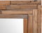 vidaXL - Decoratieve - spiegel - rechthoekig - 90x60 - cm - teakhout