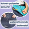 MyBlanket Zomer L/XL, compact en licht, wind- en waterdicht rolstoeldeken, snel geplaatst zonder op te staan uit de rolstoel, voor manuele én elektrische rolstoel; 38 x 24 x 8 cm ; 0,515 kg, wasbaar op 30°C - Night Blue met Paarse rits