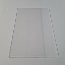 Acryl U-houder A5 vertikaal 2 gaatjes