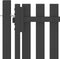 vidaXL - Poort - 4x2 - m - staal - antraciet