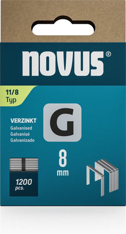 Novus Tools 042-0796 - Niet met platte draad Type 11 - 8 mm x 10.6 mm - 1200 stuks