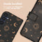 imoshion Hoesje Geschikt voor Samsung Galaxy A55 Hoesje Met Pasjeshouder - imoshion Design Bookcase smartphone - Zwart / Sky Black