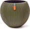 Capi Europe - Vaas bol Groove Colours - 18x15 - Groen - Opening Ø11 - Bloempot voor binnen - 5 jaar garantie - BGVGN102
