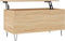 vidaXL - Salontafel - 90x44,5x45 - cm - bewerkt - hout - sonoma - eikenkleurig