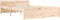 vidaXL - Bedframe - massief - hout - 135x190 - cm