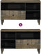 vidaXL - Tv-meubel - 80x33x46 - cm - massief - mangohout - zwart