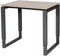 Verstelbaar Bureau - Plus 80x60 Havana Kersen - zwart frame