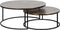 Atmooz - Salontafel Tarifa (set van 2) - Large - Rond - Industrieel - Vintage - Metalen onderstel -