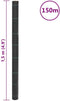 vidaXL - Worteldoek - 1,5x150 m - polypropeen - zwart