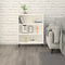 vidaXL - Dressoir - 69,5x32,5x90 - cm - bewerkt - hout - hoogglans - wit