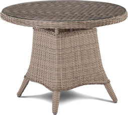 Terlizzi Tafel 100 cm Excl. Lazy Susan Kobo Half Rond Wicker OWN