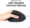 Perixx Perimice-713L - Ergonomische muis - Verticaal 2000 dpi - Zwart