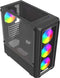 Savio Noctis Glass - RGB kubus - Zwart